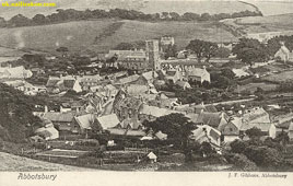 Abbotsbury. Panorama of village