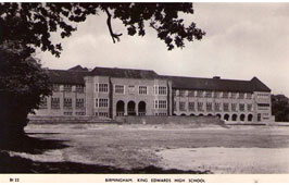 Birmingham. King Edwards High School, circa 1950