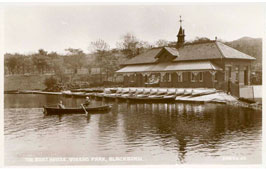 Blackburn. Queen's Park - Boathouse, circa 1930
