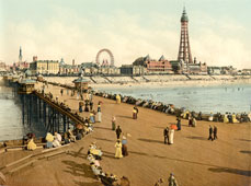 Blackpool. Tower from the North Pier, circa 1890