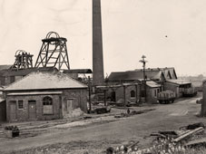 Chesterfield. Buildings at the Avenue colliery, circa 1950