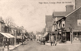 Crawley. High Street from Station