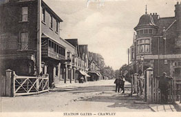 Crawley. Station Gates, 1906