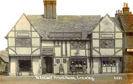 Crawley. 'Ye Ancient Priors' Cafe, High Street, 1913
