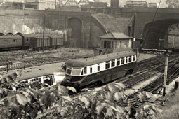Dudley. Ex-GWR railcar № W22, 1952