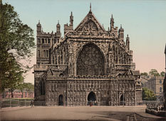 Exeter. Cathedral Church of Saint Peter, Front, 1890