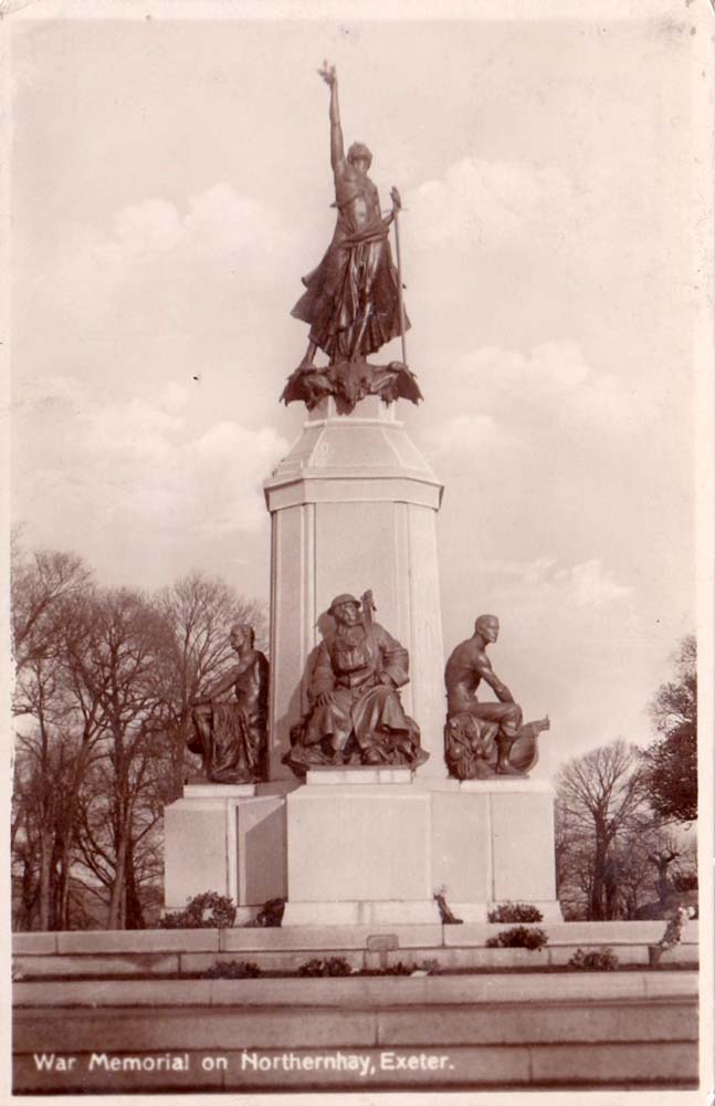 Exeter. Northernhay Gardens, War Memorial, 1930