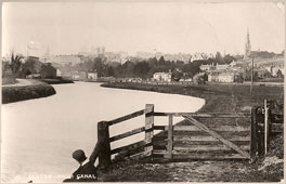 Exeter. View to Exeter from Canal, 1906