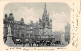 Manchester. Albert Square, 1902