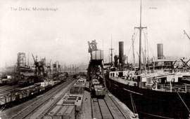 Middlesbrough. Docks, 1913