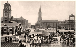 Middlesbrough. Market Place, Parish Church