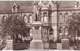 Middlesbrough. Memorial to Sir Samuel Alexander Sadler, industrialist