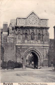 Norwich. Cathedral, Ethelbert Gateway, 1905