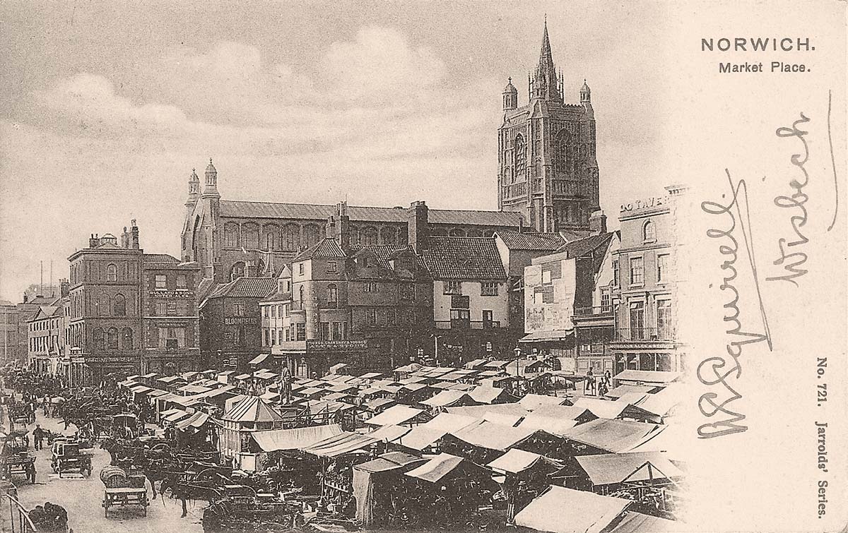 Norwich. Market Place, 1902