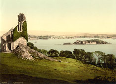 Plymouth. Panorama of town from Mount Edgcumbe, circa 1890