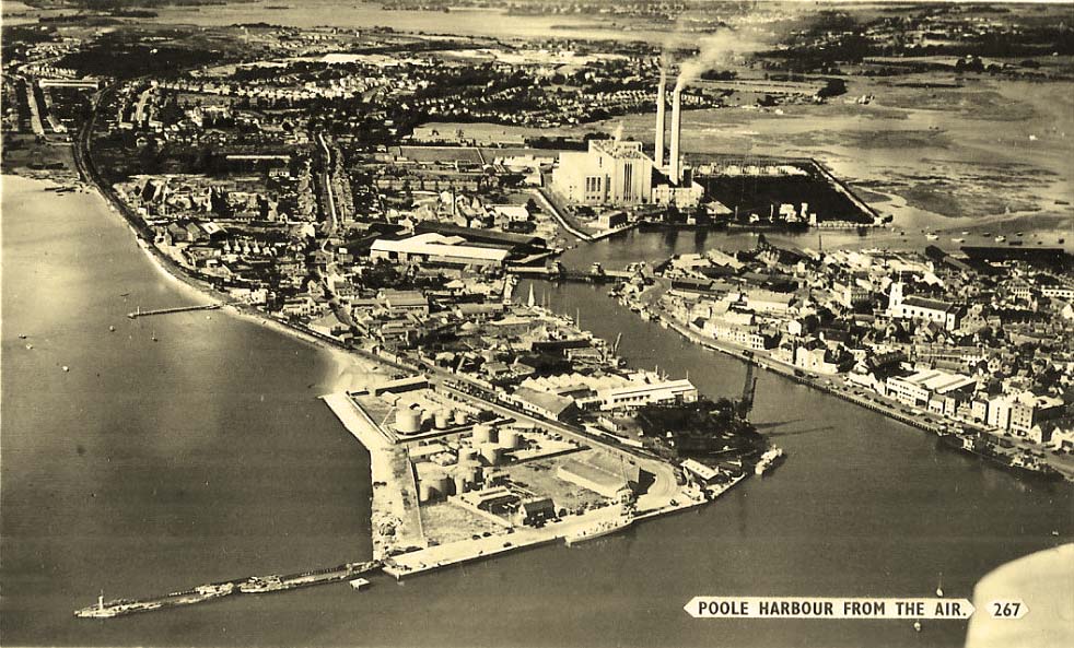 Poole. Harbor from the air