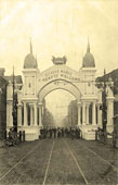 Sheffield. Vickers Works Arch, Royal Visit, 1905