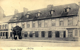 Slough. Old Crown Hotel and Posting House, 1904