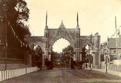 Slough. Queen Victoria's Diamond Jubilee Arch, Mackenzie Street, 1897