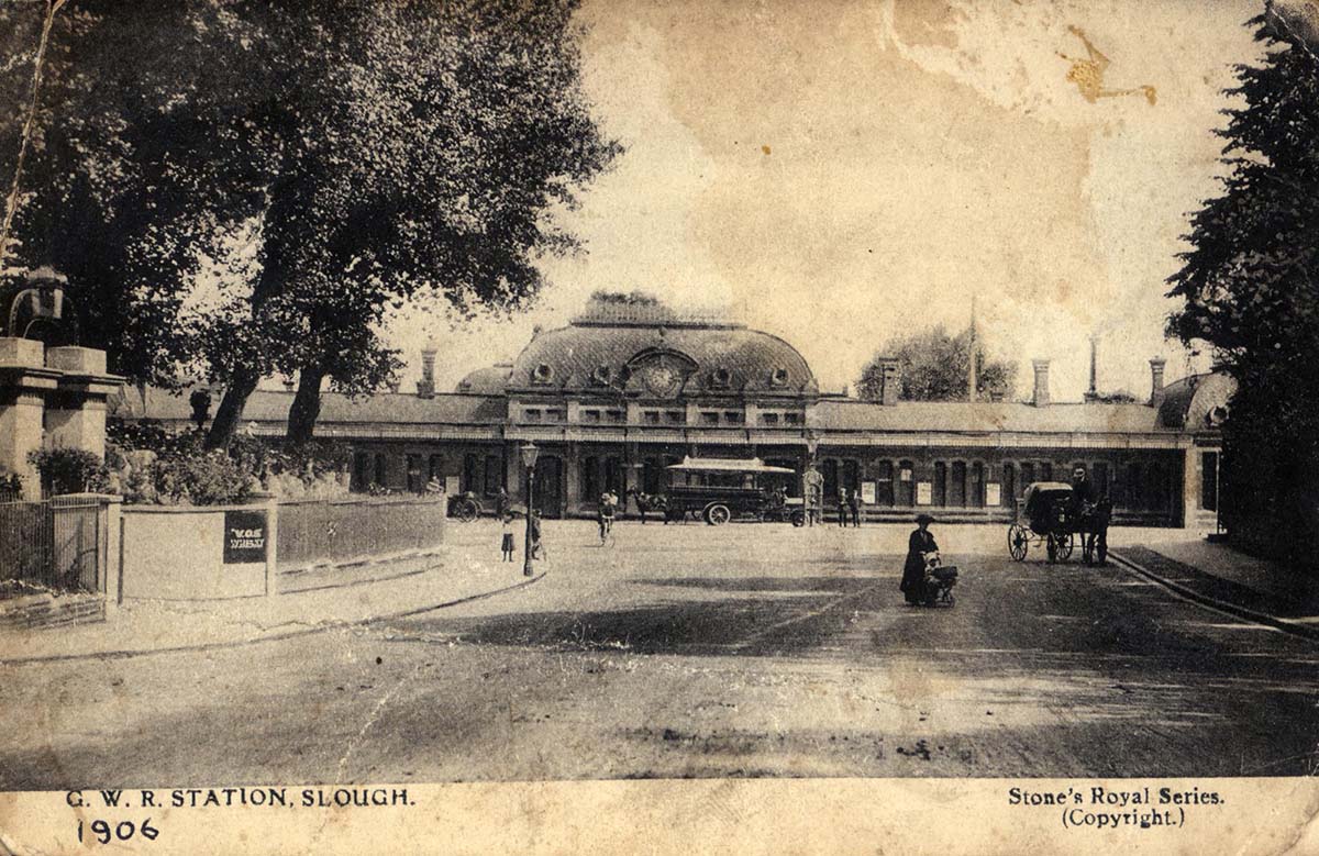 Slough. Railway Station, 1906