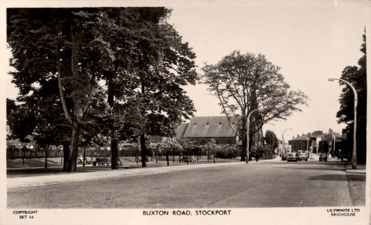 Stockport. Buxton Road, 1964