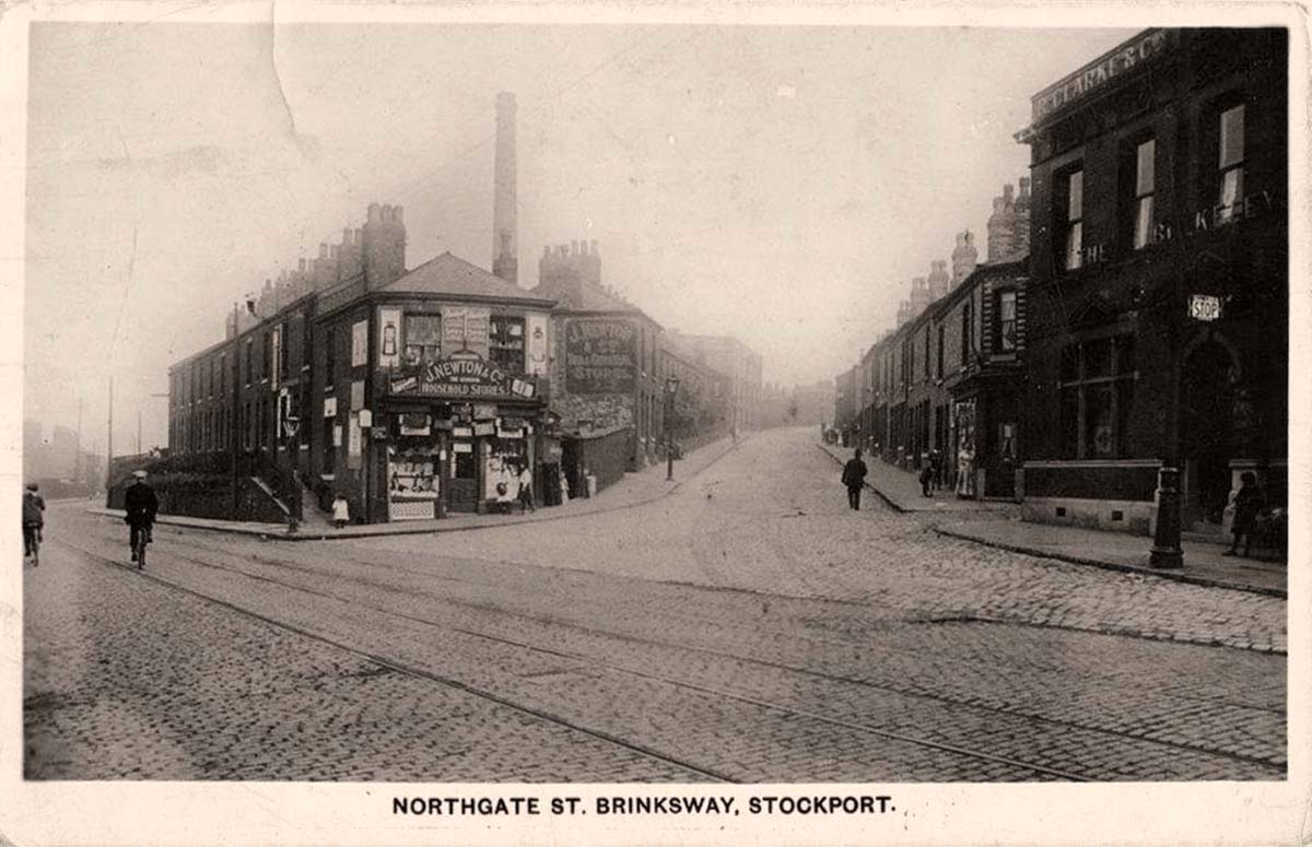 Stockport. Northgate Road joining Brinksway