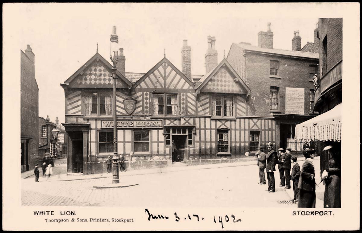 Stockport. White Lion Inn, 1902