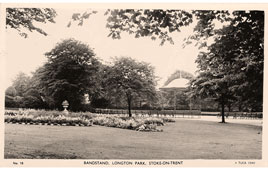 Stoke-on-Trent. Bandstand, Longton Park, between 1930 and 1940