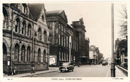 Stoke-on-Trent. Town Hall, 1962