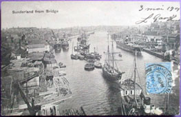 Sunderland. Pier from Bridge, 1909