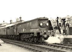 Wadebridge. Squadron 'Battle of Britain Class' at Wadebridge Station in the 1960's