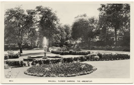 Walsall. The Arboretum - Flower Garden