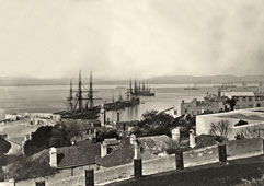 Gibraltar. The new pier, 1870