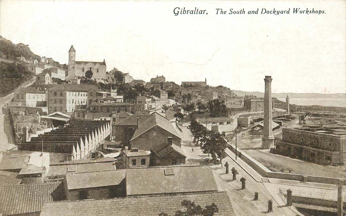 Gibraltar. The South and Dockyard Workshops