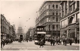 Belfast. Castle Junction and Donegall Place