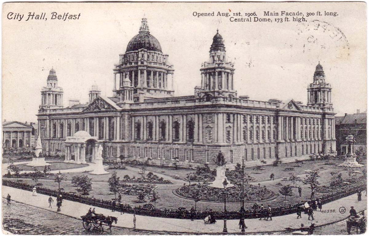 Belfast. City Hall, opened in 1906, 1911