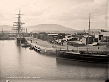 Belfast. Docks and Cave Hill