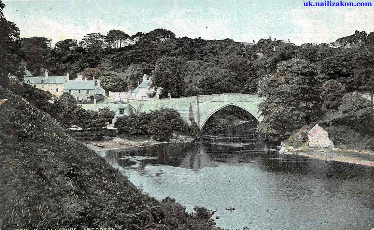 Aberdeen. Brig o'Balgownie, Bridge of Don, 1905
