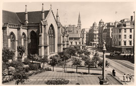 Dundee. Nethergate and City churches, 1958