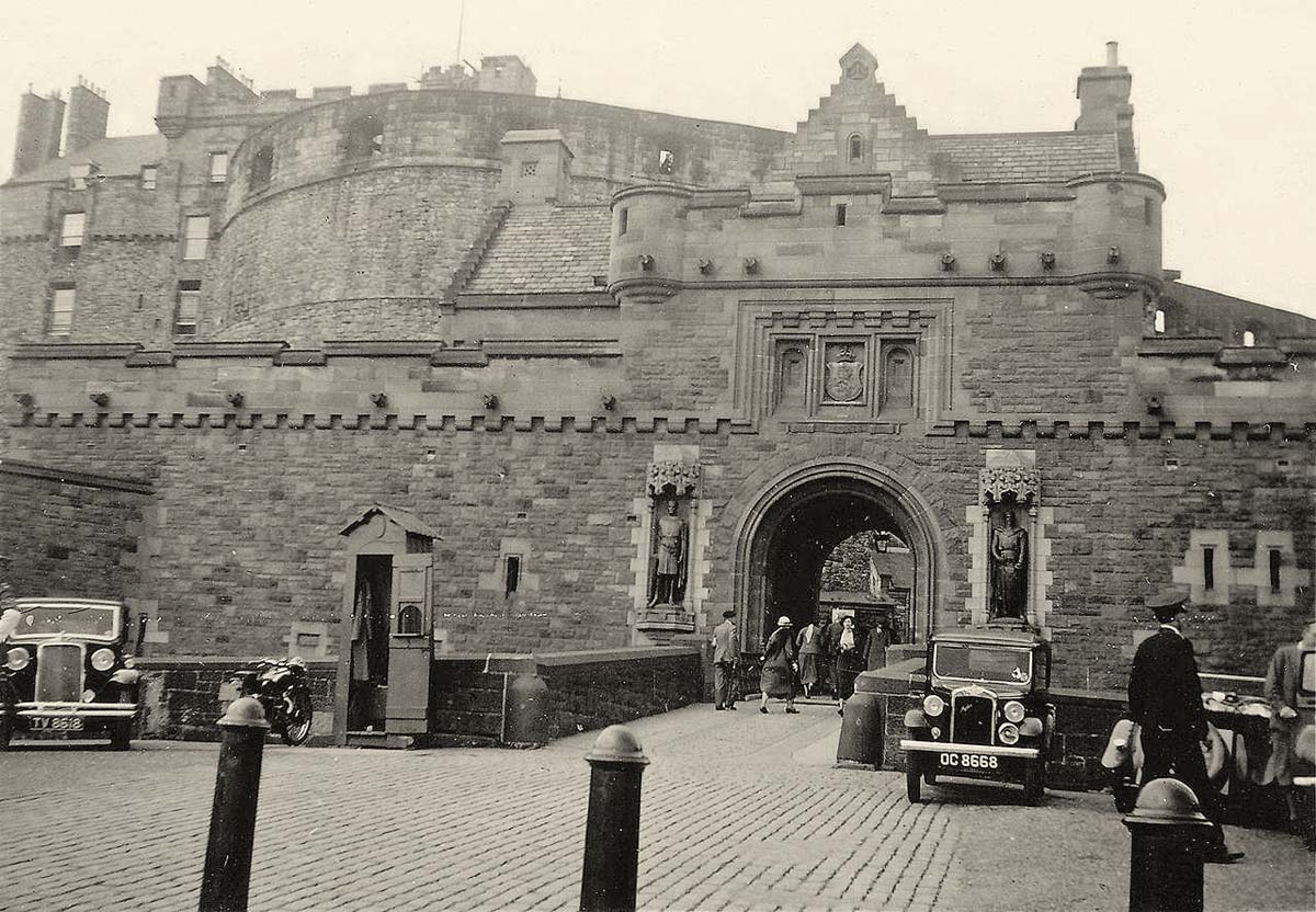 Edinburgh Castle in the mid 1930's