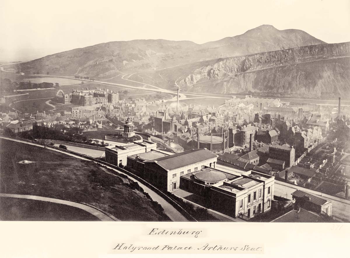 Edinburgh. Holyrood Palace and factories, circa 1890