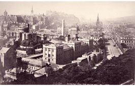 Edinburgh. Panorama of city from Calton Hill, circa 1870