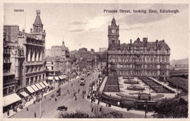 Edinburgh. Princes Street, looking East, between 1910 and 1915