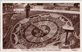 Edinburgh. West Princes Street Gardens - Floral Clock, 1954