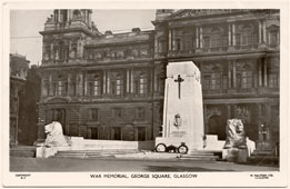 Glasgow. Cenotaph - War Memorial, George Square, 1956