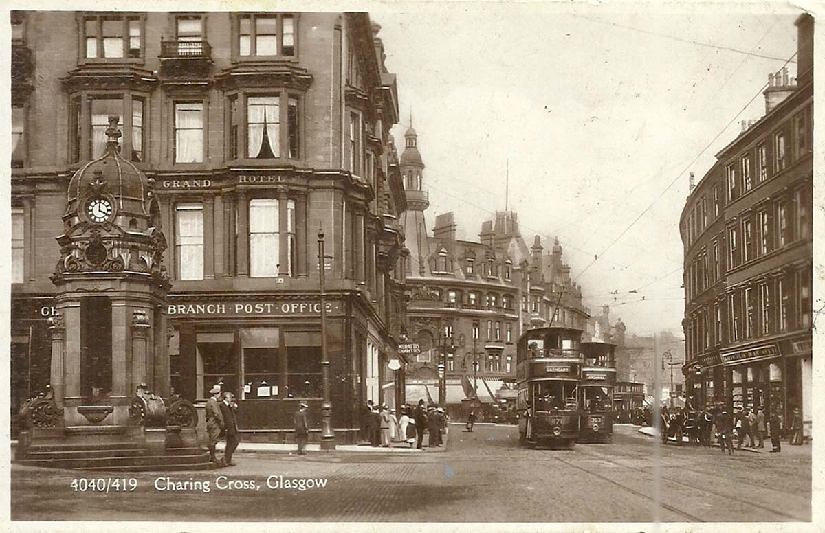 Glasgow. Charing Cross, Grand Hotel, Post Office