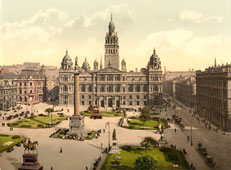 Glasgow. George Square, circa 1890