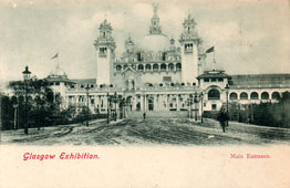 Glasgow. International Exhibition UK, Main Entrance, 1901