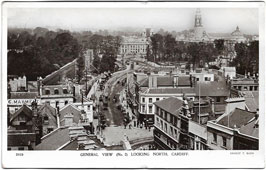 Cardiff. General view, looking north, 1928