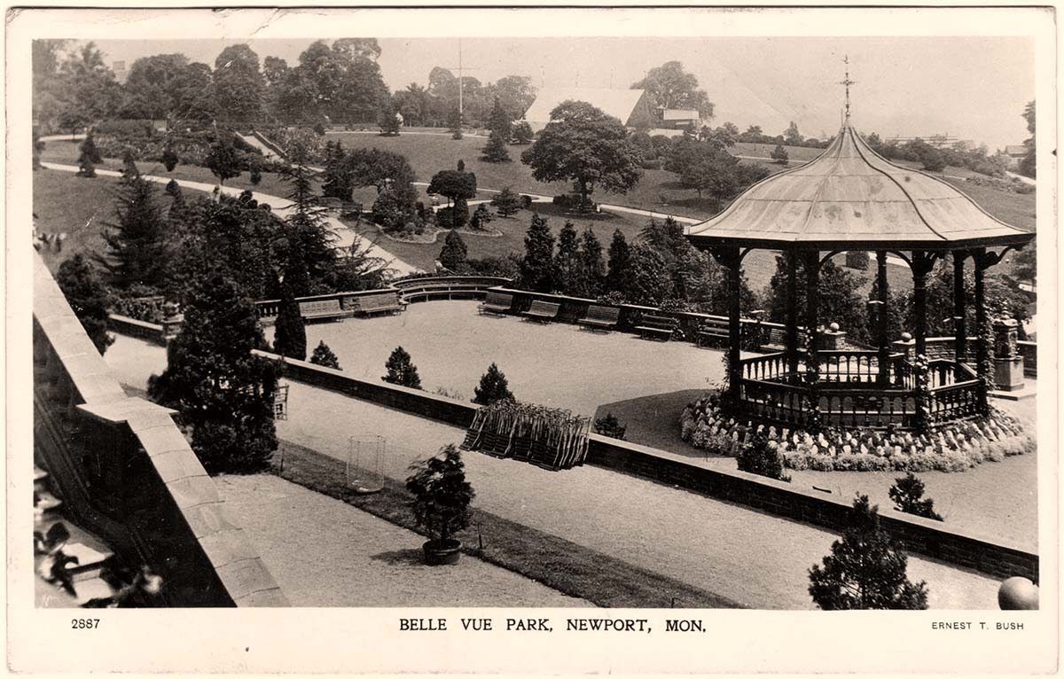 Newport. Belle Vue Park, Bandstand, 1911